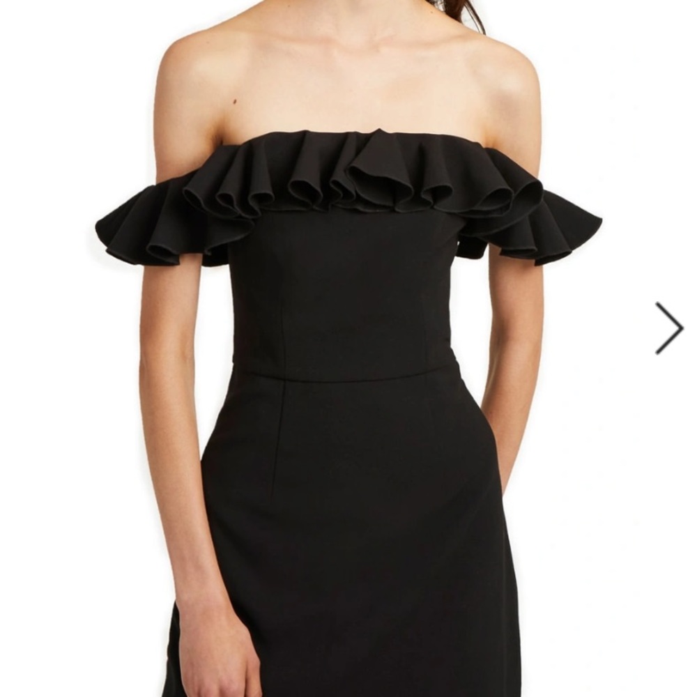 Navy French connection dress.